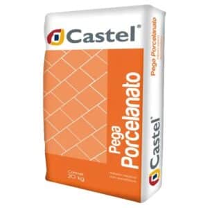 ADHESIVO CASTEL PEGA PORCELANATO COLOR BLANCO 20KG