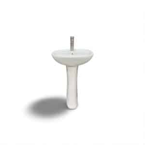 COMBO FENITY LAVABO CON PEDESTAL + MONOMANDO + CONTRA CALA BOIX