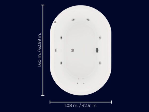 TINA AQUA SPA FREESTANDING F-015 CON HIDROMASAJE Y FALDON - Image 6